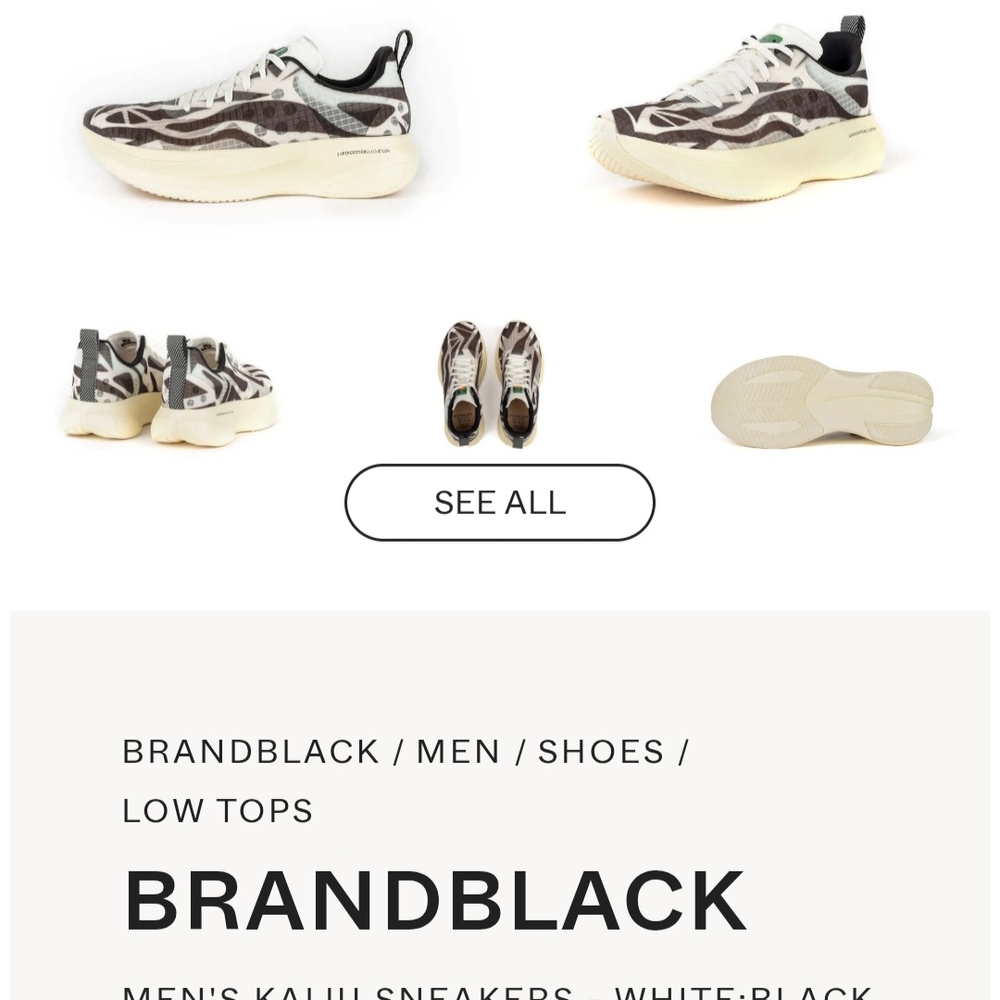 Brandblack Men's Kahui Sneakers - White and Black
